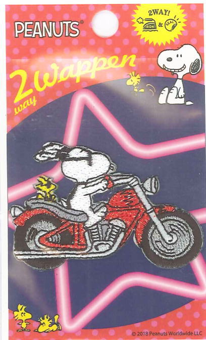 SO2Y2410（9386） キャラクターワッペン アップリケ 【スヌーピー PEANUTS】キラキラワッペンバイクSO2..
