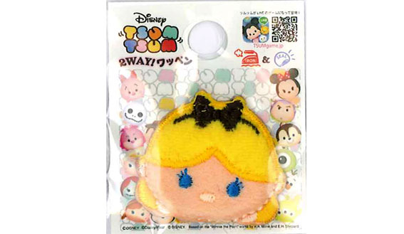 D01Y9486キャラクターワッペン アップリケ【ディズニー Disney】ツムツム TSUM TSUMアリス