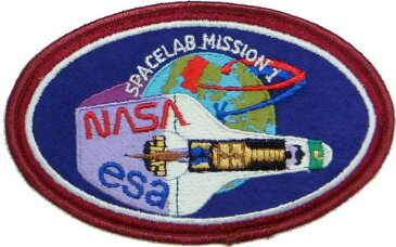 現品限り キャラクターワッペン アップリケ NASA ESA SPACELAB USA04 縫い付けタイプ USA直輸入
