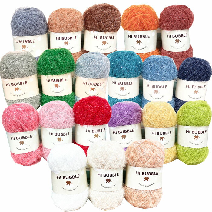 内藤商事毛糸ハイバブル　 HI BUBBLEやわらか毛羽の並太　韓国製