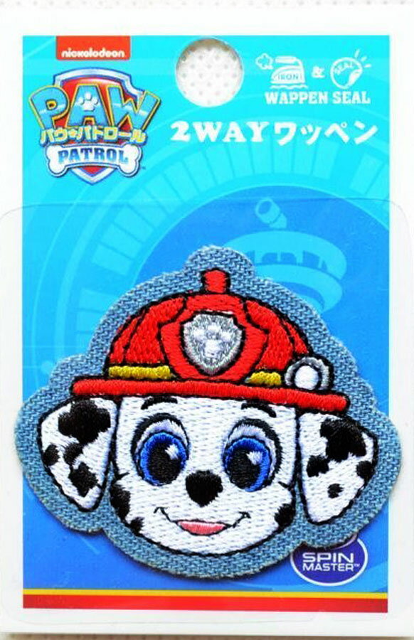 【パウ・パトロール】Pawpatrol　ワッペン T01Y2373（1962）　マーシャルシール・アイロン両用　ワッペンのサムネイル