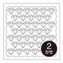 オリムパス刺し子 花ふきん ポップ柄の花ふきん ジュエルH-1063 白