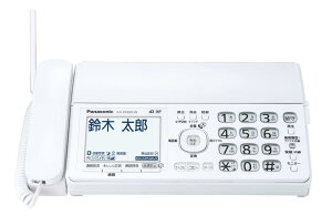 パナソニック デジタルコードレス おたっくす 普通紙 FAX 迷惑防止機能搭載 KX-PD350DL-W 親機のみ 子機無し 新品 未使用 ホワイト