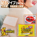 送料無料 【4箱セット】ぽかぽか家族貼るレギュラー PKN-60HR アイリスオーヤマ【防寒 寒さ対策 あったかグッズ カイロ】
