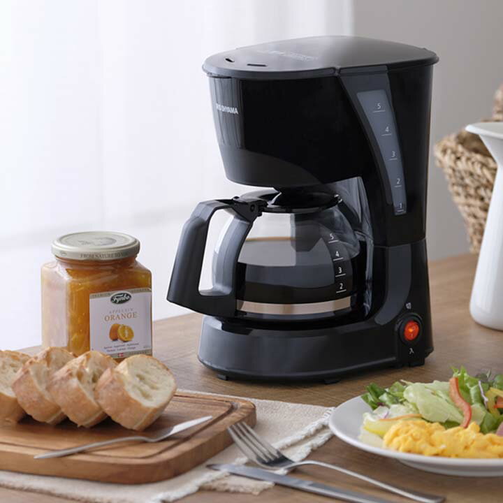 コーヒーメーカー ブラック CMK-652-B送料無料 キッチン用品 調理器具 電動 コーヒー 珈琲 ドリップ coffee 作りたて 朝食 一息 おいしい 出来立て 楽しむ アイリスオーヤマ kyarahouse-10122363 こどもラボ サンプル画像3
