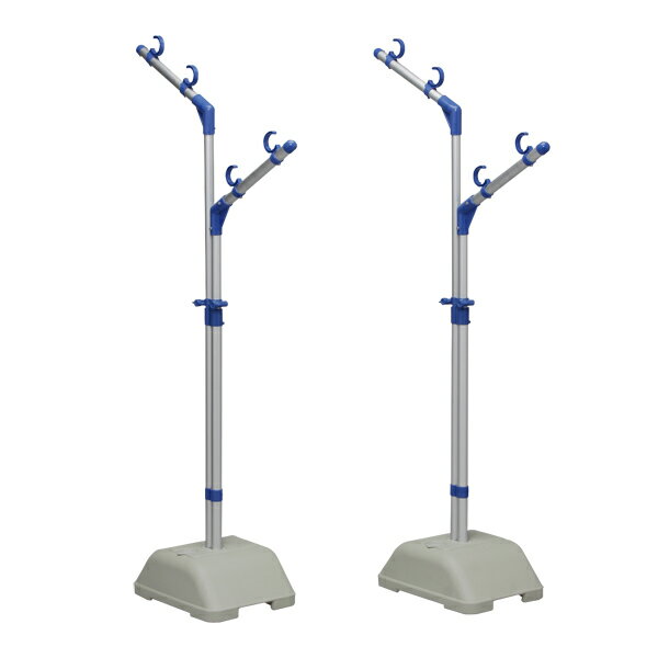 物干し台 支柱 ブロー台 セット 物干し台 ブロー台付き 物干し 屋外物干し 送料無料 アルミもの干しブロー台セット [高さ：119.5～169cm] 洗濯物干し 重し 台 竿掛け 段違い アルミ 軽量 AMS-169R アイリスオーヤマ