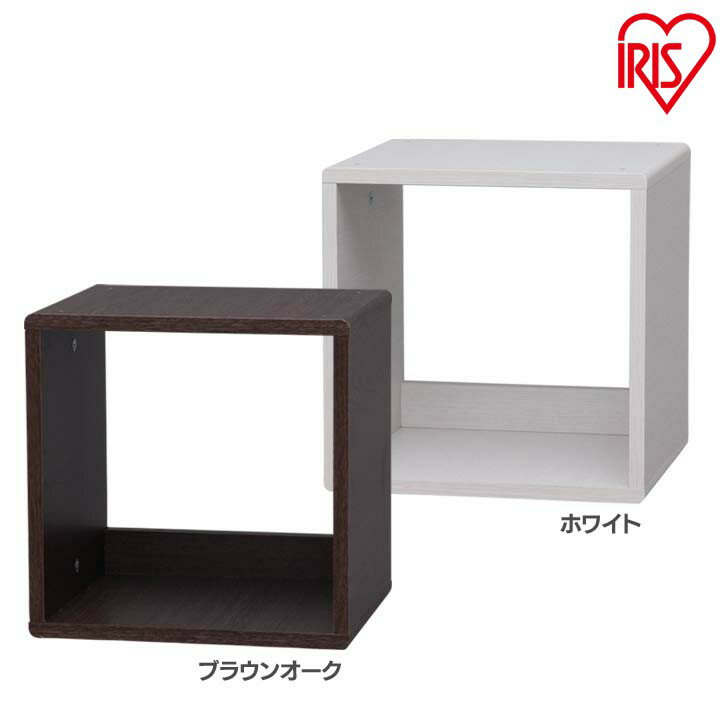 送料無料 QRボックス QR-34 ブラウンオーク・ホワイト アイリスオーヤマ