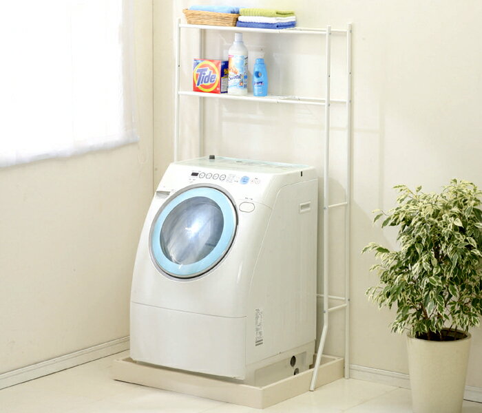 【送料無料】ランドリーラック LR-155V ホワイト