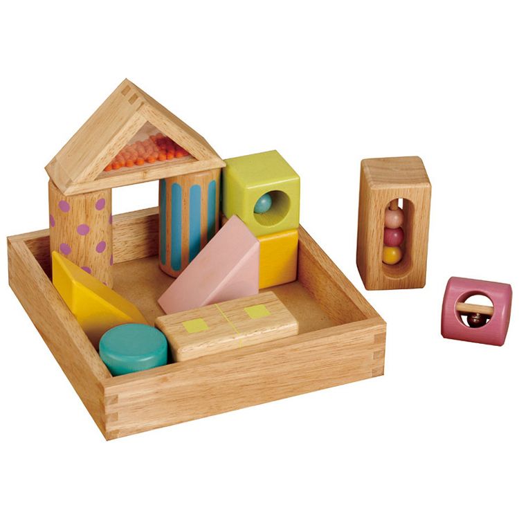 知育玩具 積み木 木のおもちゃ 音いっぱいつみき 木製玩具 木箱入り 積み木セット プレゼント キッズ 赤ちゃん 森のあそび道具 ギフト エド・インター