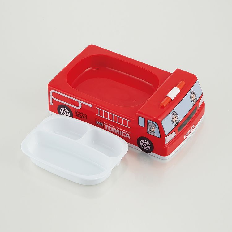 キッズプレート ベビー トミカ　消防車 抗菌ランチプレート LUPD3AG食器 プレート ...