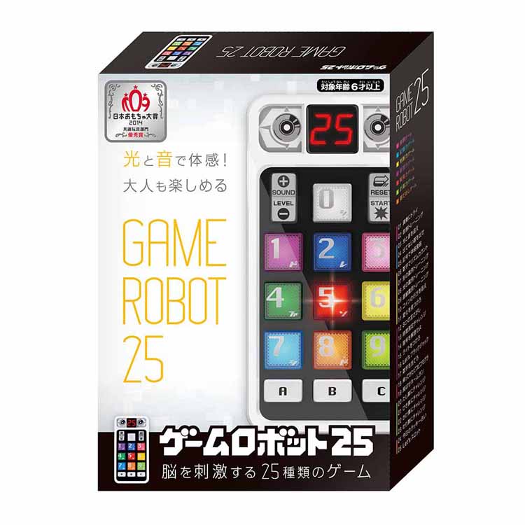 2014年日本おもちゃ大賞共遊玩具部門 優秀賞受賞商品。さまざまな能力を駆使して25種類の多彩なゲームにチャレンジ出来ます。●商品サイズ（cm）幅約5.8×奥行約2.6×高さ約11.5●商品重量約0.18kg●材質ABS、PC、PET、紙 ...