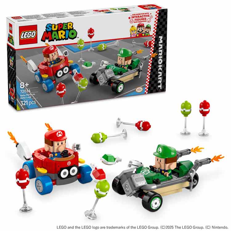 レゴ LEGO 72034 SUPER MARIO スーパーマリオ マリオカート ベビィマリオ ベビィルイージ マリオ ルイージ マリオカート(TM) ベビィマリオ vs ベビィルイージ 72034 レゴ 【toy】