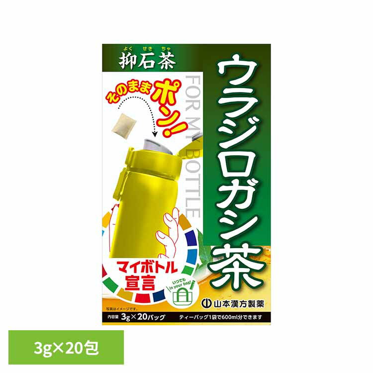 マイボトルウラジロガシ茶 3g×20包 健康食品 20パック 山本漢方 健康 水筒 山本漢方製薬