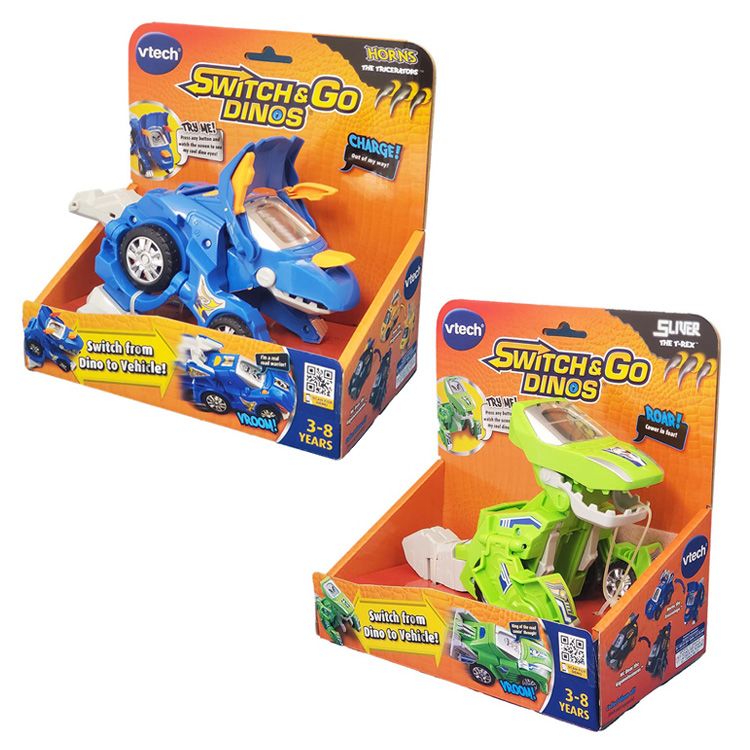 変身恐竜 3歳～8歳 80-122400知育 英語 おもちゃ 恐竜 レーシングカー 発音 ネイティブ 学習 VTech トリケラトプス T-REX 【toy】