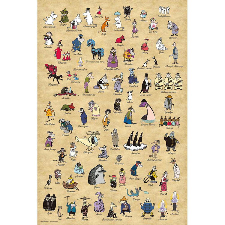 �ѥ��� 1000P MOOMIN ALL 10-1492���������ѥ��� 1000�ԡ��� 50��75cm �ࡼ�ߥ� Moomin �ߥ� ���ʥե��� �˥���˥�� ...