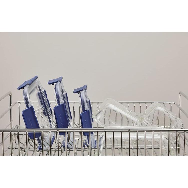 保存容器 スクエア 750ml LBG224保存容器 密閉 4点ロック 耐熱ガラス 正方形 四角 オーブン 電子レンジ 750ml ベストコ LIV PLUS 【B】