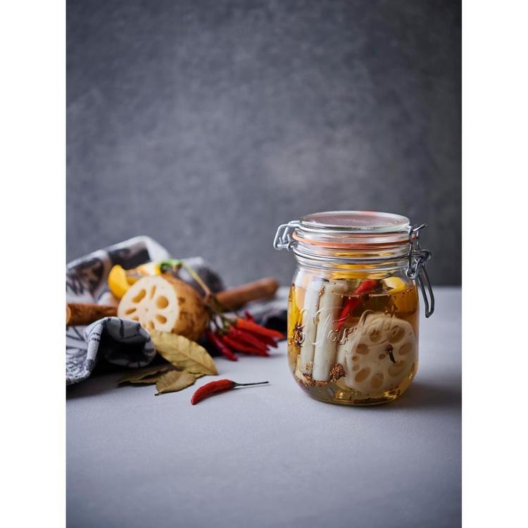 ル・パルフェ 密封ビン 0.75L ND-2312ル・パルフェ 密封ビン 耐熱ガラス 750ml おしゃれ フランス 広口 ジャム 果実酒 ベストコ LIV PLUS 【B】