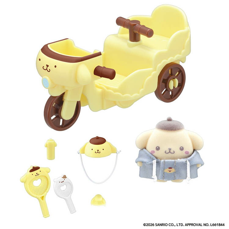 乐天商城 - ぷちとも Sanrio characters ポムポムプリンのじてんしゃ おもちゃ 玩具 バンダイ ぷちとも Sanrio characters ポムポムプリンのじてんしゃ ぷちとも