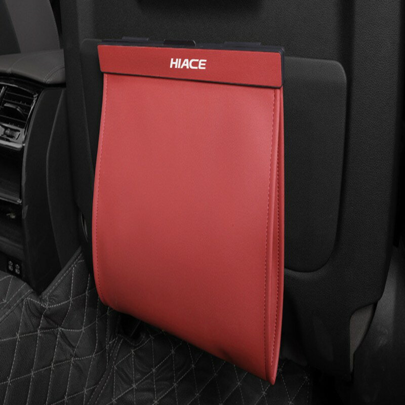 Rakuten - 【ハイエース専用】車用ゴミ箱 ハイエース00系 3型 4型 5型 6型 対応 マグネット 車用収納ケース 助手席 後部座席 フック付き ゴミ入れ 5kg 車 カー用品 収納 車用 ゴミ箱 小物入れ 便利グッズ PUレザー 大容量 マグネット 防水 多機能
