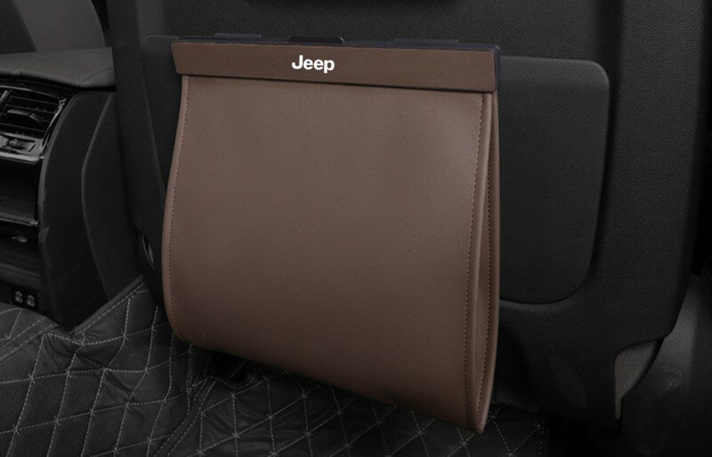 Rakuten - 【ジープ専用】車用ゴミ箱 マグネット 車用収納ケース 助手席 後部座席 フック付き ゴミ入れ 5kg 車 カー用品 収納 車用 ゴミ箱 小物入れ 便利グッズ PUレザー 大容量 マグネット 防水 多機能