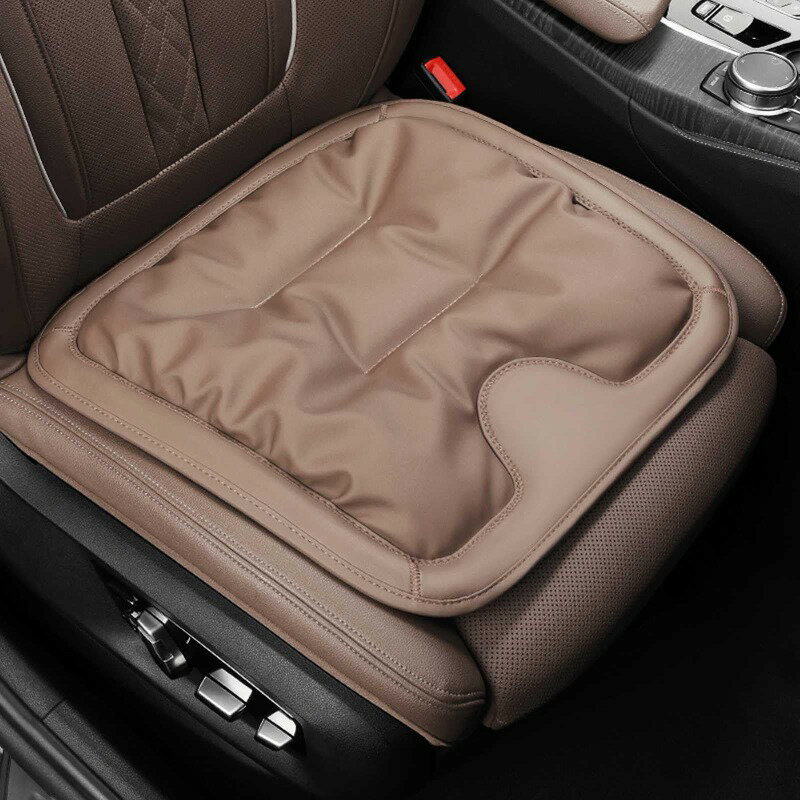 Rakuten - シートクッション 車用 シートカバー 座布団 ナッパレザー+ベルベット 車クッション カークッション 運転 背もたれ 圧力分散 四季汎用 滑り止め 防塵 取付簡単 汚れ防止 座席カバー
