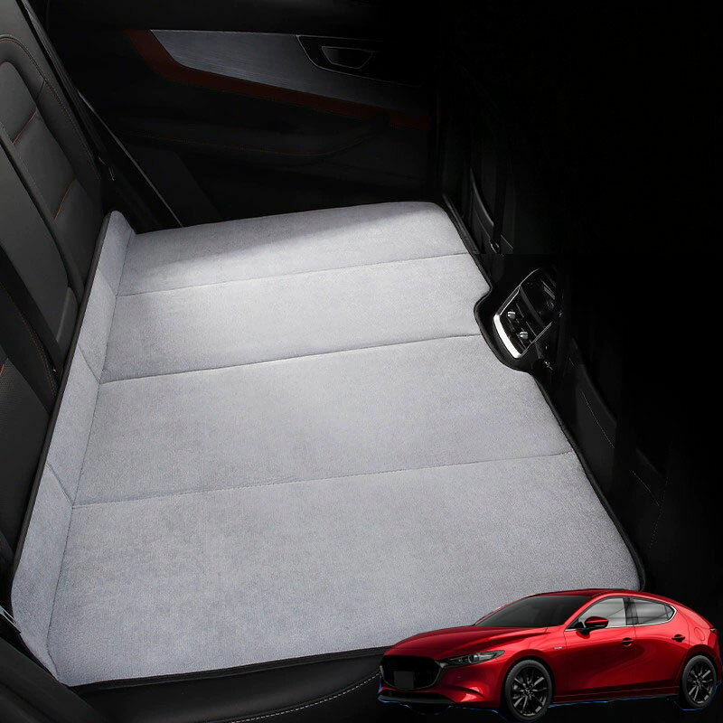 商品詳細 適合車種 MAZDA3ファストバック 商品名 車シートカバー 展開サイズ 約80cm*125cm 収納サイズ 約31cm*73cmください 色 ブラック、グレー、ベージュ 素材 シェニール生地 産地 Made in China 商品説明 【キャンプ・車中泊・長距離ドライブに最適】 キャンプ、車中泊、アウトドア、旅行、長距離ドライブなど、さまざまなシーンで活躍する車用マットです。後部座席を快適な休憩スペースへ簡単に変えられます。また、ペットドライブシートとしても使用でき、愛犬・愛猫とのお出かけにもおすすめです。 【折りたたみ式・空気入れ不要】 エアポンプ不要の非膨張タイプなので、空気を入れる手間がなく、後部座席に置くだけですぐに使用できます。設置・撤収がスムーズで、時間をかけずに快適な車中泊空間を作ることができます。 【高品質PVC素材・お手入れ簡単】 耐久性に優れた高品質PVC素材を採用。防汚性・耐水性があり、飲み物や泥汚れが付いてもサッと拭くだけで簡単にお手入れできます。アウトドアやキャンプなど汚れやすいシーンでも安心してご使用いただけます。 【コンパクト収納・持ち運び便利】 使用しない時は折りたたんでコンパクトに収納可能。収納サイズは約31×73cmで、車内でも場所を取らず、シートの後ろやラゲッジスペースにすっきり収納できます。必要な時だけサッと取り出して使用できます。 【サイズ】 展開サイズ：約80×130cm 収納サイズ：約31×73cm ご購入前に、お車の後部座席サイズをご確認のうえ、お選びください。 【品質保証】 商品についてご不明な点がございましたら、お気軽にお問い合わせください、24時間以内に返信いたします。シートクッション折りたたんで梱包しているため、クッションを受け取った後、通常のシワになります。 ご安心ください。 数時間使用するとシワがなくなります。 【サビース】 お客様に最優なサービスを届けできるように、ご不明点がございましたら、メールでお問い合わせください、24時間以内にご対応いたします。※サイズ重量などの数値には若干の個体差がございます。