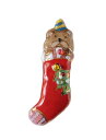 七宝焼き ブローチ クリスマスのプレゼント靴下(1)