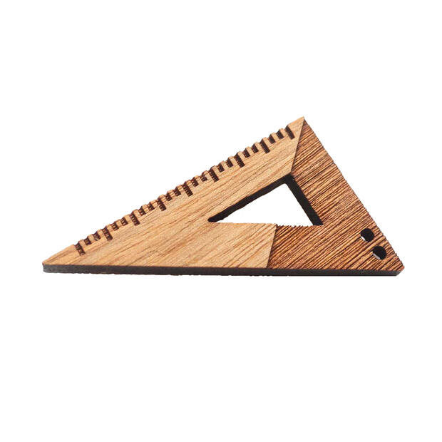 【木tch】クルミの木・ブローチ　set square（三角定規）のサムネイル