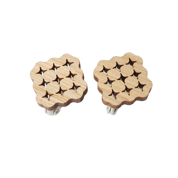 【木tch】クルミの木・イヤリング フォルトゥーナ（fortuna）