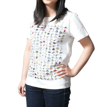 京都くろちく 絵心経Tシャツ/白・婦人用