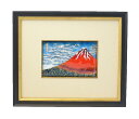【UncleZ】七宝焼の浮世絵額「葛飾北斎 富嶽三十六景 凱風快晴」