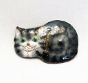 【UncleZ】 七宝焼き ブローチ 不思議の国のアリス2020 横たわるチェシャ猫