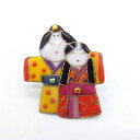 【UncleZ】 七宝焼き ブローチ 雛人形(C)