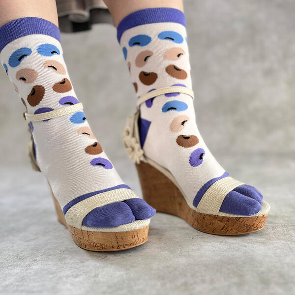 【京都くろちく】京こまど 文化足袋（まめ・小）