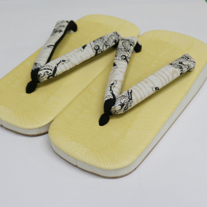 【送料無料】メンズ スポンジ雪駄 26.0/28.0cm 麒麟白 軽くて履きやすい 浴衣 甚平 作務衣