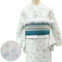レース着物 花柄【限定品03】ラッセルレース 着物 袷着物 白 ホワイト 夏着物 春着物 浴衣 通年 総レース レトロ モダン ラッセル レース レース着物 r...