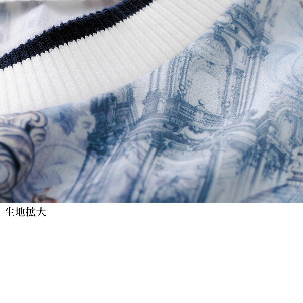 ブラウス 40代 50代 60代 70代 80代 ミセスファッション シニアファッション 大人 おしゃれ レディース 春夏 服 / ヨーロピアンプリントブラウス kyo-tsu-10100301 京都通販 ミセスのファッション館 サンプル画像3