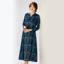 ワンピース 40代 50代 60代 70代 80代 ミセスファッション シニアファッション 大人 おしゃれ レディース 春夏 服 / 小花プリントジャージーワン...
