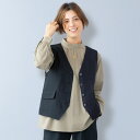 ベスト 40代 50代 60代 70代 ミセスファッション シニアファッション 大人 おしゃれ レディース 春夏 服 / 飾りフラップデザインベスト