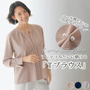 Tシャツ ブラウス レディース おしゃれ 秋冬 40代 50代 60代 70代 ミセスファッション シニアファッション / 重ね着風デザイン「Tブラウス」