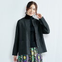 ジャケット アウター レディース おしゃれ 春 秋冬 ミセス シニア ファッション 40代 50代 60代 70代 ノーカラーゆったりジャケット