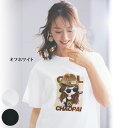 Tシャツ プルオーバー レディース おしゃれ 春夏 ミセス シニア ファッション 40代 50代 60代 70代 イラスト&モチーフTシャツ