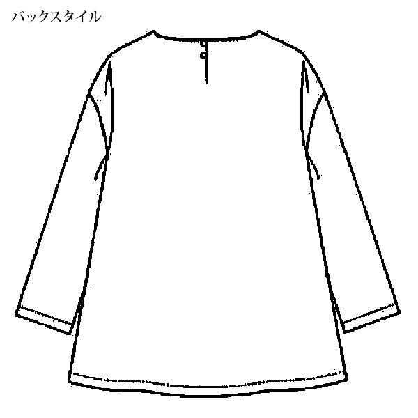 シャツ ブラウス レディース おしゃれ 春夏 ミセス シニア ファッション 40代 50代 60代 70代 ビッグフラワープリント ゆったりブラウス kyo-tsu-10112323 京都通販 ミセスのファッション館 サンプル画像3