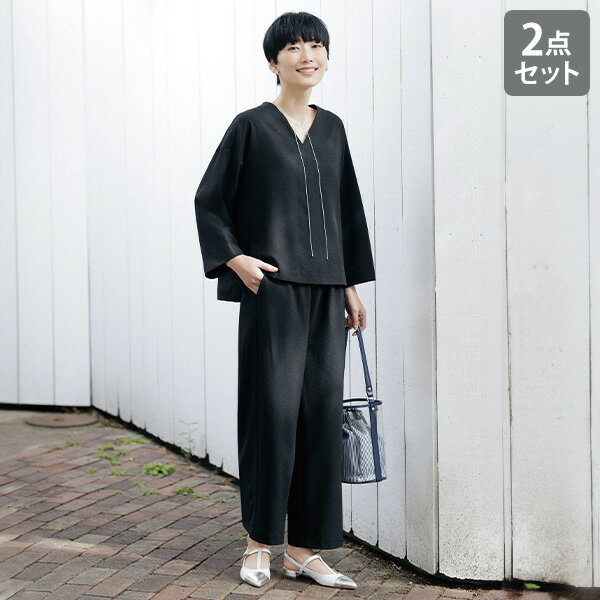 セットアップ レディース おしゃれ 春夏 ミセス シニア ファッション 40代 50代 60代 70代 シンプルデザインセットアップ