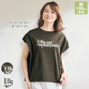 Tシャツ プルオーバー レディース おしゃれ 春夏 ミセス シニア ファッション 40代 50代 60代 70代 パール調ビジュー付 ロゴTシャツ