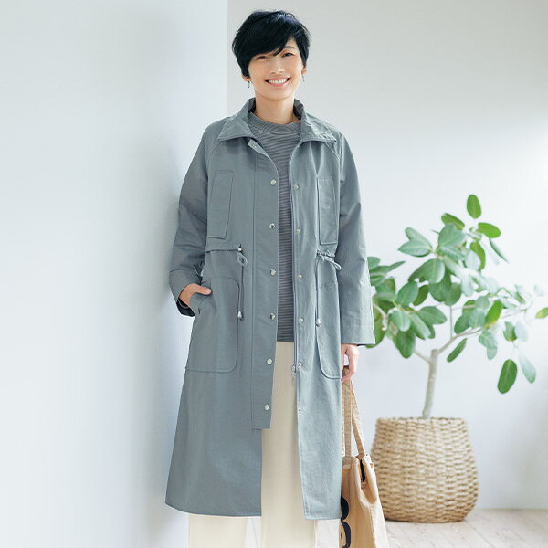 コート アウター レディース おしゃれ 春 ミセス シニア ファッション 40代 50代 60代 70代 ポケットデザインコート kyo-tsu-10110754 京都通販 ミセスのファッション館 パッケージ画像
