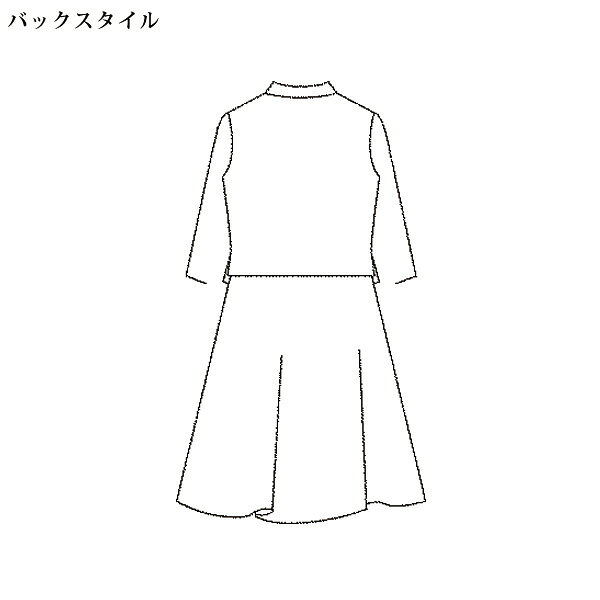 ワンピース きれいめ おしゃれ 春 ミセス シニア ファッション 40代 50代 60代 70代 水玉プリントドッキングワンピース kyo-tsu-10110731 京都通販 ミセスのファッション館 サンプル画像3
