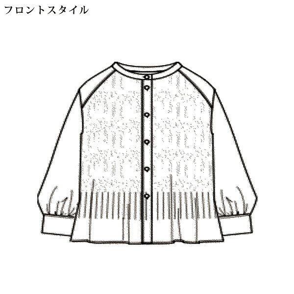 ブラウス シャツ レディース おしゃれ 春夏 ミセス シニア ファッション 40代 50代 60代 70代 小花柄プリーツブラウス 大きいサイズ M L LL 3L kyo-tsu-10112390 京都通販 ミセスのファッション館 サンプル画像3
