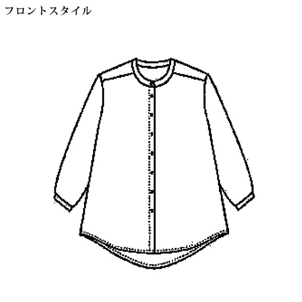 シャツ ブラウス レディース おしゃれ 秋冬 ミセス シニア ファッション 40代 50代 60代 70代 ボタニカル柄プリントシャツ kyo-tsu-10113876 京都通販 ミセスのファッション館 サンプル画像3