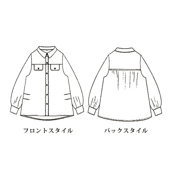 シャツ ブラウス レディース おしゃれ 秋冬 ミセス シニア ファッション 40代 50代 60代 70代 ギンガムチェック＆花柄シャツ kyo-tsu-10114606 京都通販 ミセスのファッション館 サンプル画像3